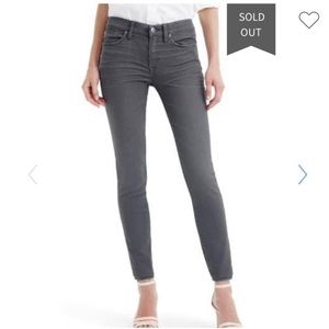 J. Crew Toothpick Jean in Grey Dove Wash